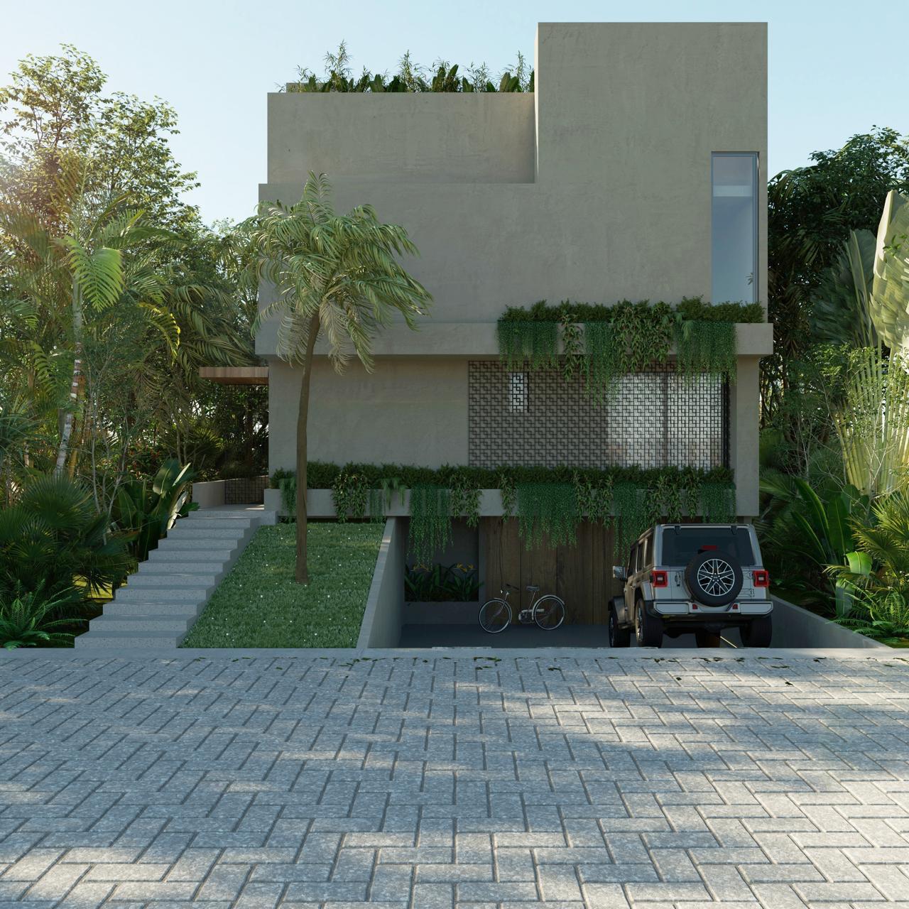 HA 66 — fachada frontal, casa lista en Residencial Xamanhá